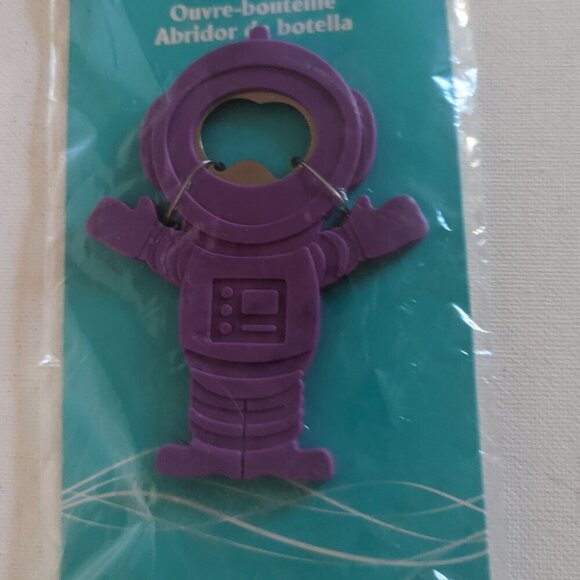 NWT Fun Streamline Purple Astronaut Bottle Opener NFL Football Beach Pool Party - Picture 2 of 7
